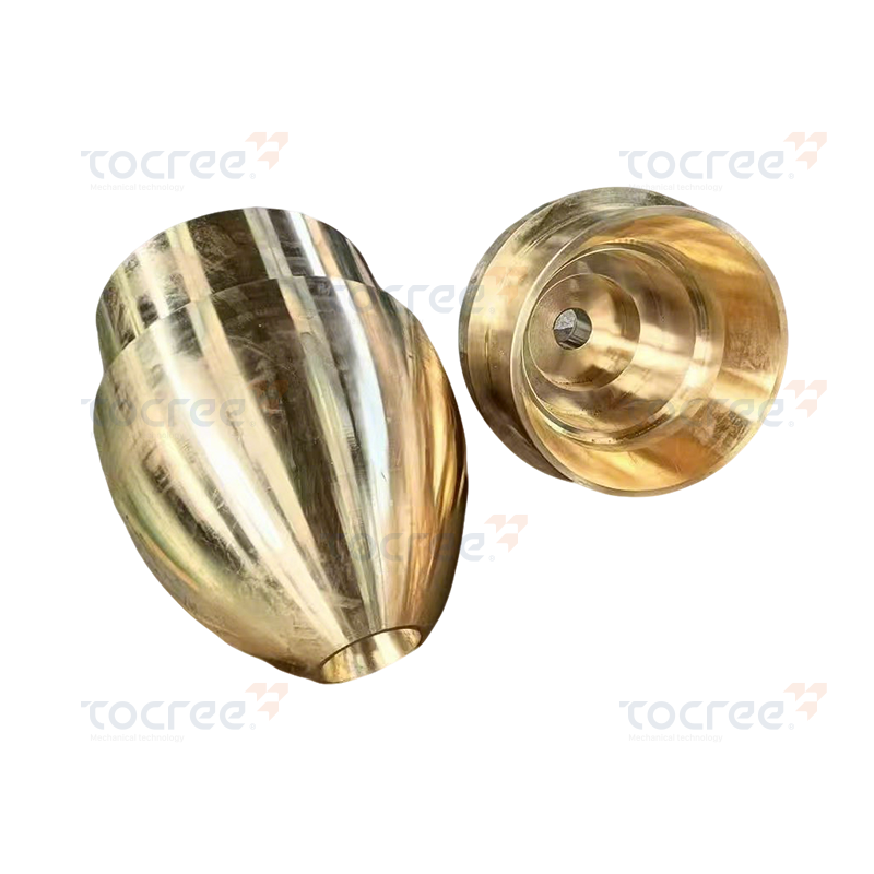 جلبة أسطوانية برونزية مع أخدود شحم